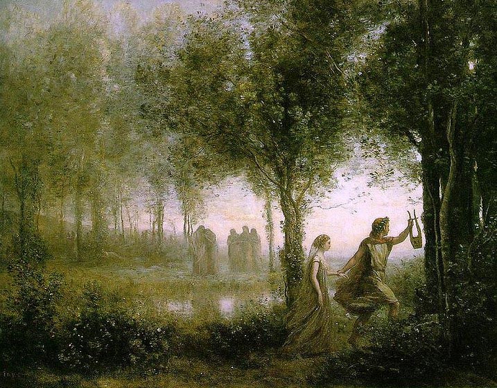 Orphee ramenant Eurydice des enfers